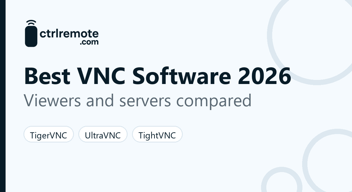 Best VNC software in 2026: TigerVNC, UltraVNC, TightVNC and RealVNC viewers and servers compared